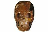 Realistic, Polished Brecciated Jasper Skull #116836-1